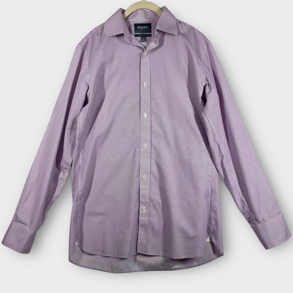 Bonobos Button Down Shirt Men's 15.5/35 Slim Fit Purple Long Sleeve Wrinkle Free - Picture 1 of 6